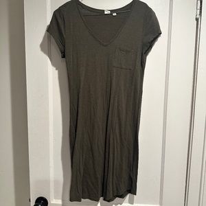 Gap Green T- Shirt Dress